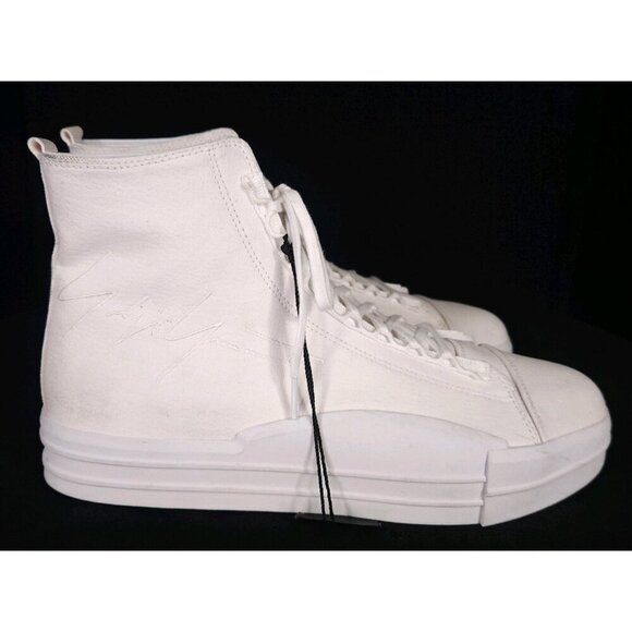Adidas Y-3 Yuben Mid Sneaker Size 45 1/3 US 11 Mens White EF2654 $269 - Picture 4 of 12